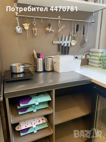 Професионално търговско обзавеждане – П-образен бар/плот с темперирано стъкло и HACCP работна маса, снимка 8 - Оборудване за магазин - 53388825