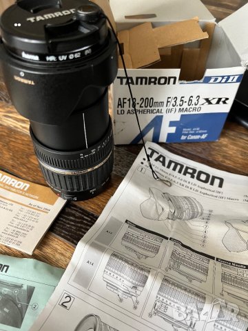 Tamron AF 18-200mm f/3.5-6.3 Di II XR LD Asp. (IF) Macro за Canon, снимка 1 - Фотоапарати - 41559913