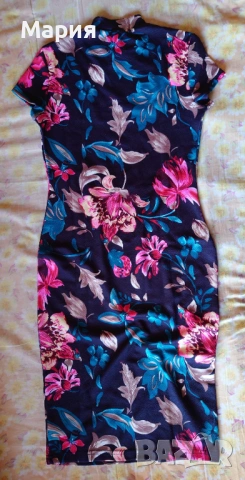 Рокля с флорални мотиви, снимка 2 - Рокли - 51132628