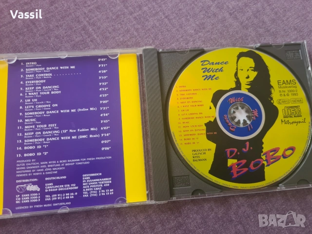 CD D.J.BOBO Limited Edition с автограф! или 10x maxiCD DJ BOBO Хитове 90те, снимка 11 - CD дискове - 49351233