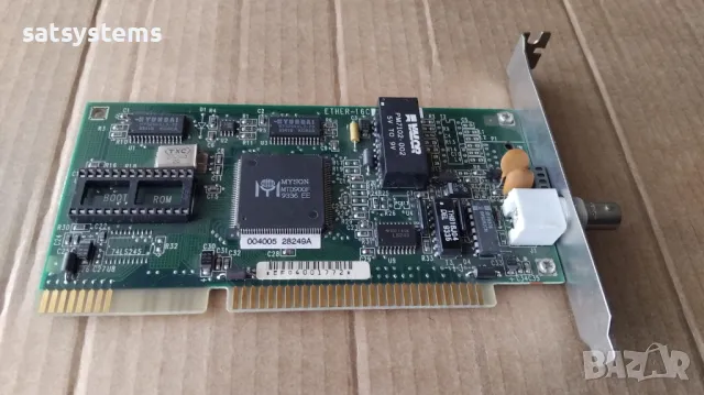 MYSON ETHER-16C REV:A3 16-bit ISA Network Controller Card, снимка 5 - Мрежови адаптери - 49771696