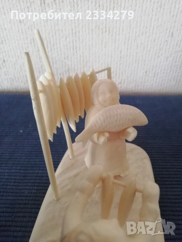 стари антични фигурални статуйки резба от кост. , снимка 4 - Антикварни и старинни предмети - 53483494