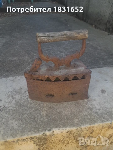 Стара ютия на жар, снимка 7 - Антикварни и старинни предмети - 50689626