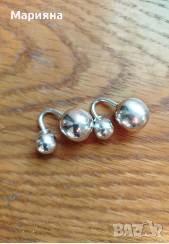 Сребърни обеци , снимка 2 - Обеци - 53508987