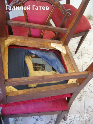 Старинни Трапезарни Столове -Два Комплекта, снимка 4 - Антикварни и старинни предмети - 51571705