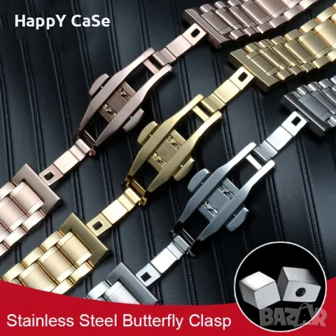 THREE SOLID Каишка за смарт часовник Huawei Watch/Samsung/Apple/Xiaomi/Garmin/Amazfit/Casio/Honor, снимка 7 - Каишки за часовници - 47904202