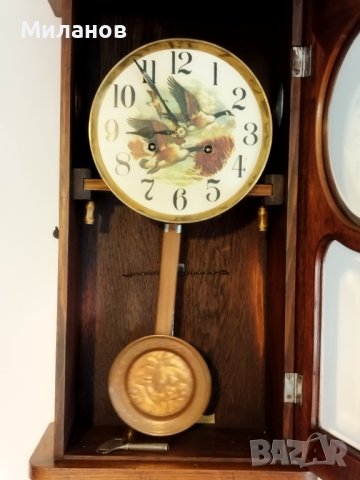 Стар механичен стенен часовник, снимка 6 - Антикварни и старинни предмети - 41806849