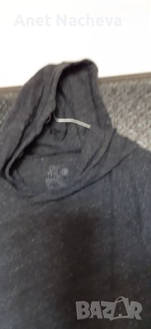 Суичър дамски  ,сивочерно, трико плътно 