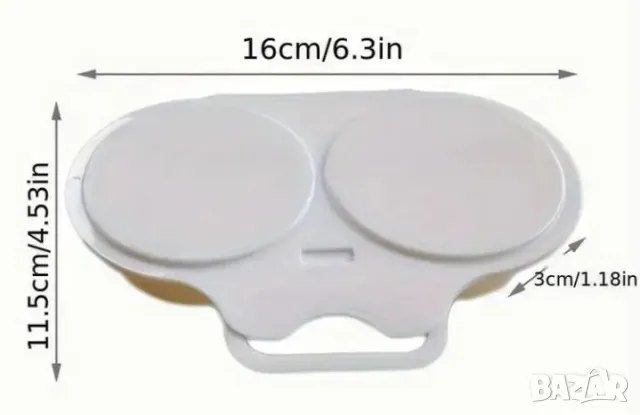Устройство за яйца на очи , приготвяне в Микровълнова фурна!, снимка 4 - Прибори за хранене, готвене и сервиране - 49961607