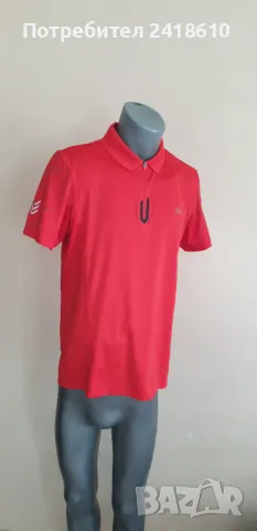 Lacoste Sport Stretch 3/4 Zip  Mens Size 4 - M ОРИГИНАЛ! Мъжка Тениска!, снимка 3 - Тениски - 50220389