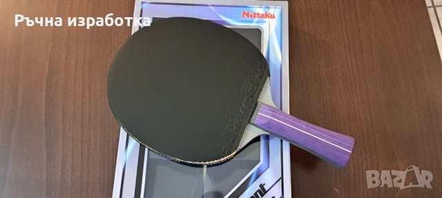 НОВО nittaku factive 7 хилка за тенис на маса дърво hammond japan гума, снимка 4 - Тенис - 51751395