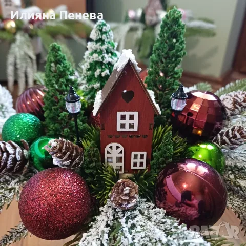 Коледна къщичка във висока чаша, снимка 6 - Декорация за дома - 56120890