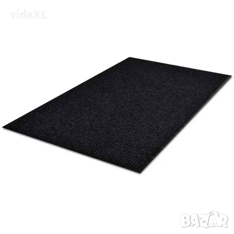 vidaXL Изтривалка за врата, черна, 117x220 см, PVC, снимка 2 - Изтривалки - 56146507