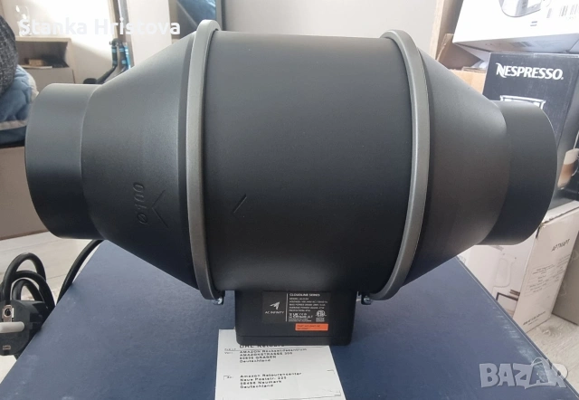 Регулиращ канален вентилатор 100мм., снимка 2 - Вентилатори - 53570674