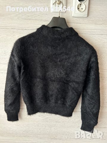 Черен пуловер Zara, снимка 7 - Блузи с дълъг ръкав и пуловери - 39734485