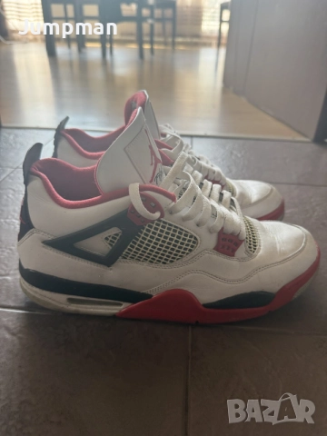 jordan 4 fire red, снимка 3 - Маратонки - 55767749