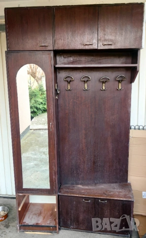 Портманто с гардероб, огледало, шкаф и настройка 115/42/212см, снимка 2 - Портманта - 53770469