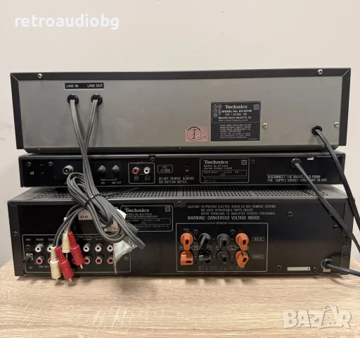 🔊Ретро аудио система - сет TECHNICS - усилвател, двукасетъчен дек, тунер, грамофон + колони🔊, снимка 5 - Аудиосистеми - 56091609