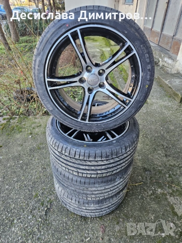 18 ски джанти 5х112 8j ет 30 за АУДИ с нови летни гуми  245/40/18, снимка 6 - Гуми и джанти - 53636334