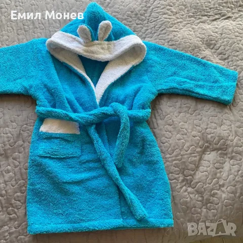 НОВ бебешки халат 92-98 размер, снимка 4 - Хавлии и халати - 48376043