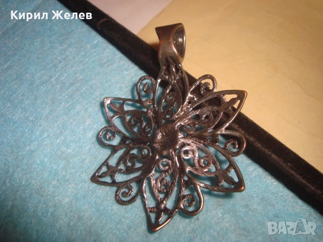 ФЛОРАЛЕН СРЕБРИСТ КРАСИВ МЕДАЛЬОН АРТ ПЕНДАНТ ВИСУЛКА 26812, снимка 5 - Колиета, медальони, синджири - 34831042
