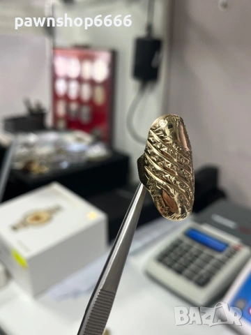 Златен пръстен 14 карата, снимка 8 - Пръстени - 53160935