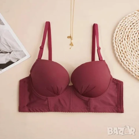 Оформящ дишащ сутиен в синьо и лилаво, снимка 5 - Бельо - 50761581