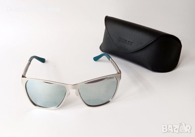 Слънчеви очила, сребристо и тюркоаз, снимка 5 - Слънчеви и диоптрични очила - 39312069