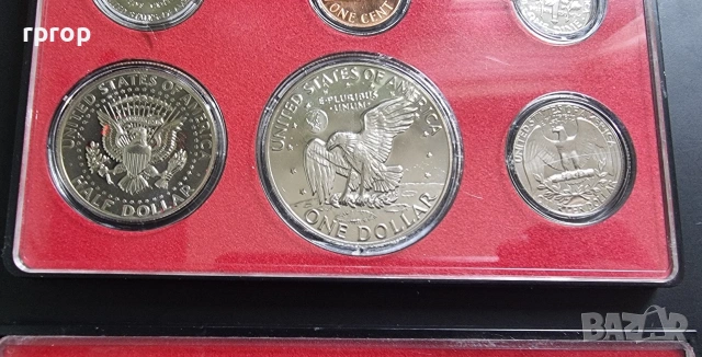 САЩ.
Пруф серия . Банкова капсула. Сан Франциско.
1975/1976 - 200  г. Независимост., снимка 4 - Нумизматика и бонистика - 47080010
