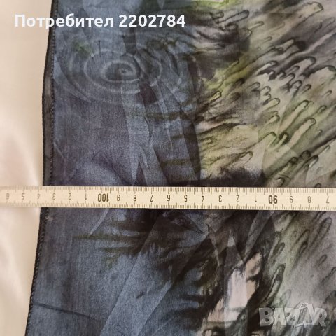 Burberry марков копринен шал, снимка 18 - Шалове - 33039716