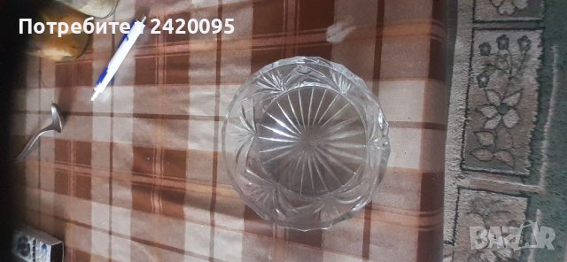 Стъклена ваза и купа-20лв, снимка 3 - Други - 40297117