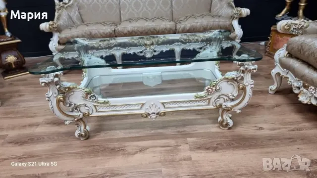 Италианска барокова холна гарнитура 055, снимка 10 - Дивани и мека мебел - 48715033