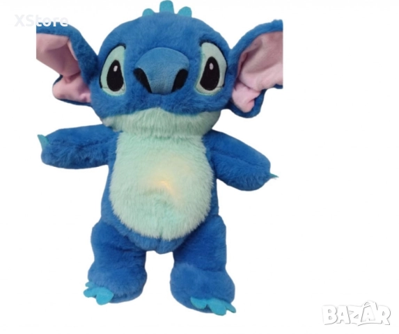 Stitch, плюшена бебешка играчка, с мелодия и светлина, снимка 4 - Плюшени играчки - 48928744