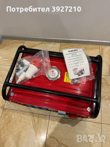 Продавам чисто нов трифазен бензинов генератор HAGER HK8000W., снимка 4 - Генератори - 53043692