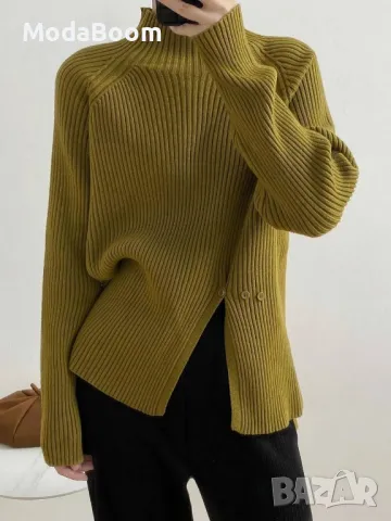 Стилни дамски зимни пуловери | различни цветове , снимка 5 - Блузи с дълъг ръкав и пуловери - 47970694