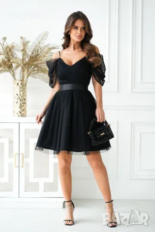 Официална рокля с тюл , снимка 2 - Рокли - 49713864