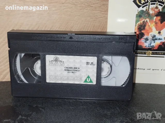 Видеокасета колекционерско издание " CASABLANCA " VHS, снимка 9 - Други жанрове - 55972478