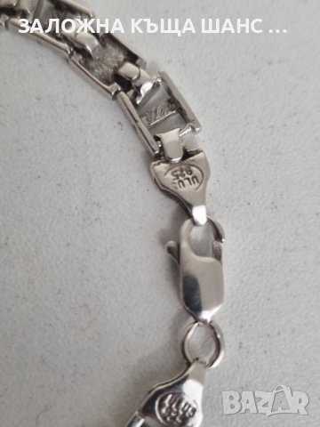 Vintage ulus 925 ретро сребърна гривна , снимка 3 - Гривни - 41694215