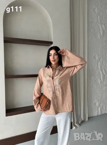 Памучна риза, снимка 2 - Ризи - 49272031