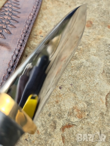 Ръчно изработен нож Черен Текстолит , снимка 8 - Ножове - 52322800