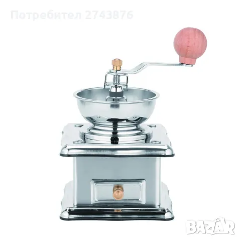  Ръчна мелничка за кафе Vintage , Инокс -20х12х12 см., снимка 3 - Кафемашини - 48333788