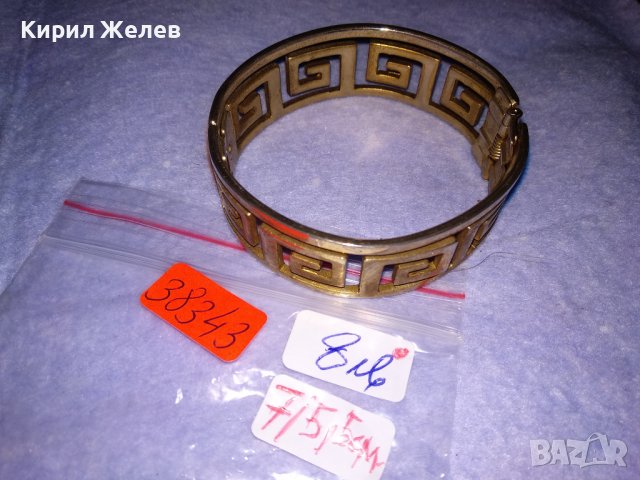 ПОЗЛАТЕНА АЖУРНА ВИНТИДЖ ГРИВНА от БЛАГОРОДНА НЕРЪЖДАЕМА СТОМАНА 38343, снимка 3 - Гривни - 41192283