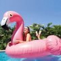 Надуваем остров розово фламинго 142х137х97 см, снимка 4