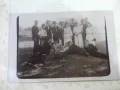 Снимка стара на група господа с госпожици, снимка 1