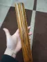Балкански рядък ръчно изработен и резбован народен инструмент- флейта-двукрайна . 1920-1930 год., снимка 6