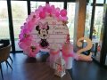 Украса за рожден ден на тема Мини Маус с арка и балони за град Варна, снимка 1