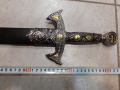 Красив тамплиерски меч кинжал,кортик,кама,нож, снимка 10