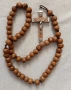 Стара молитвена броеница от дървени мъниста , снимка 8