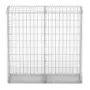 vidaXL Габион кошница с капаци, поцинкована тел, 100x100x30 см, снимка 5