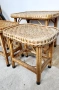 Комплект ратан масичка и табуретки, снимка 4